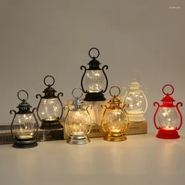 Titulares de vela Retro Lights Lanterns Vintage LED LUZ DOR Lanterna pendurada | Estética de bateria Operado por parte externa interna