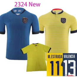 23 24 Koszulki piłkarskie Ekwadoru 2023 2024 Copa America Pervis Estupinan Home Yellow Away Trzecia Gonzalo Plata Michael Estrada Football Tops