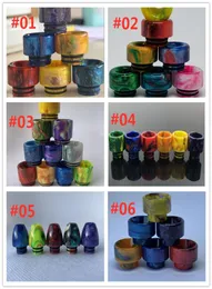 6 Types Colorful Short Wide Bore Resin Bullet 810 510 528 Drip Tips Mouthpiece for TFV8 TFV12 Big Baby9786388