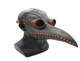 Roliga medeltida läderpestdoktor Mask Birds Halloween Cosplay Carnaval Costume Props Mascarillas Party Masquerade Masks201L6339084