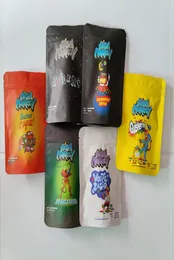 Macaco alto 35 g Sacos plásticos de biscoito Stand Up Pouch Comestible Packaging com Flora de Bolsa de Zíper com Candy Gummy Fosco de Candy Flor Dry Herb 6144706