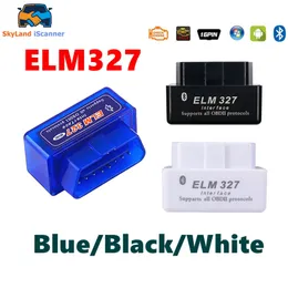 Super Mini ELM327 V2.1 Bluetooth互換OBD2スキャナーのAndroid iOS Car Diagnostic Tool OBD IIコードリーダー