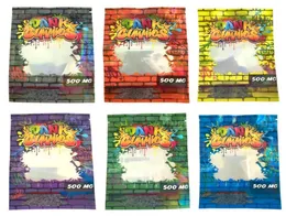 Hologram Dank Gummy 500 mg holograficzne worki na edibles opakowanie gumowate torba pachna Pakiet mylar5823278