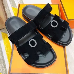 Summer Chypre Mules Sandals 슬라이드 슬라이퍼 최고 품질의 해변 클래식 플랫 남성 및 여성 고급 디자이너 공장 신발 크기 35-44