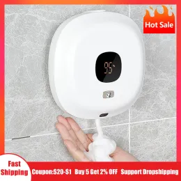 Dispensador de jabón Dispensador de jabón de espuma sin contacto montado en la pared Máquina automática de desinfectante de manos por inducción