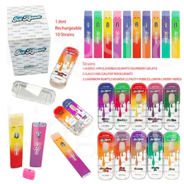 ICE CREAM Disposable vape pens 10 flavors E cigarettes Rechargeable Battery Empty Vape Pen 1ml Vaporizer with Packing