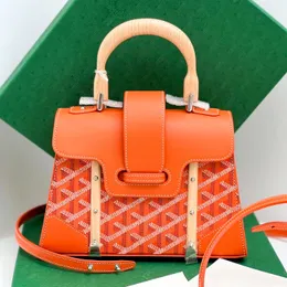 7a Designer Saigon Tasche Mode Damen Clutch Tote CrossBody Holzgriff Umhängetaschen Luxurys Handtaschen Herren Top-Griff grüne Tasche mit Box Echte Ledertaschen