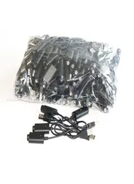 510 İplik Pilleri için USB Şarj Cihazı Ego T Evod MT3 Vape Kalem Siyah Şarj Hattı Kablo Kafası ECEGS AKSESUARLAR 100 PCS Bag1100043