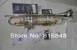 Alta qualità Bach LT180S 72 ottone placcato argento tromba in sib tecnologia importata strumenti musicali professionali in ottone con custodia3507033
