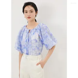 Women's Blouses Summer Lyocell Thin Shirts For Women Loose Fit Short Sleeve Blusas Femininas Com Frete Gratis Tops Mujer Single Breasted