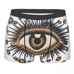 Underpants Fashion Vintage Mystic Eye Boxers Shorts Panties Male Breathable Spiritual Amulet Briefs Underwear