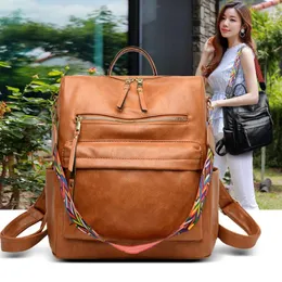 School Bags 2023 Women # 39; s Zaino Fashion Casual Travel Female High Student Schoolbag Pures And Back Pack