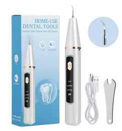 Ultrasonic Three Intensities Calculus Remover Electric Dental Scaler Tandrenare rökfläckar Tartar Plack Tandblekning Skalningsverktyg DHL