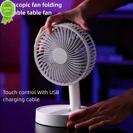 New Table fan Foldable Fan with 4 Speeds Timing 3600mAh Battery Operated SB Mini Fan for Bedroom Ioor or Outdoor summer Table fan