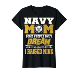 Herren T-Shirts Proud Navy Mom Shirt U.S. Mutter Militär Geschenk T-Shirt-Damen T-Shirt-Schwarz
