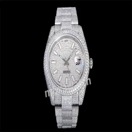 V3 Wersja męska zegarek Seagull 2824 Ruch mechaniczny Rozmiar 41 mm diamentowy zegarek Swarovski Diamond Klusowanie