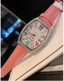 Nowi bestsellery damski kwarcowy zegarek typu beczka Mueller Kolor Dreams Rozmiar 43 mm Zestaw z diamentów szlachetny zegarek modowy