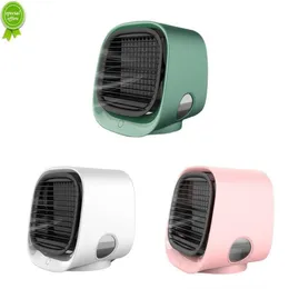 New Air Cooler Fan Mini Desktop Air Conditioner with Night Light Mini USB Water Cooling Fan Humidifier Purifier Multifunction Summer