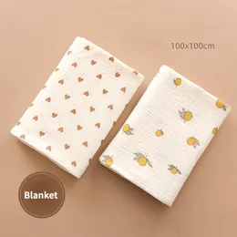 Filt Swaddling filt Muslin Squares blöjor för Borns Swaddle Childrens Born Stuff Museline Waddling Breattable 230525