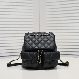 Lüks sırt çantası tasarımcısı CC sırt çantası havyar çanta çantası lüks omuz çantası kitap çantası tasarımcı crossbody çanta kadın cüzdan kart sahibi tasarımcı mini sırt çantası