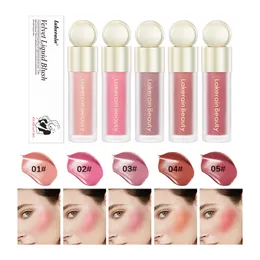 Lakerain líquido maquiagem de maquiagem de maquiagem de veludo creme beleza beleza de longa impermeabilização de pele natural hidratante blush bush bush brilho