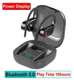 Auricolari wireless Power HBQ PRO TWS Auricolari Bluetooth 50 Cuffie sportive stereo Custodia da 950 mAh Gancio per l'orecchio impermeabile Cuffie Q625301405193