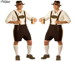 Oktoberfest Costume Lederhosen Bavarian Octoberfest German Festival Beer Halloween for Men Beer Costumes Plus Size M L XL 2XL298K7864598