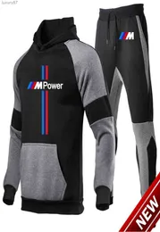 BMW Trailsuit Erkek Moda Hoodies Suit Marka Setleri Sweatshirtsweatpants Sonbahar Kış Kapüşonlu Çakmak 7314363