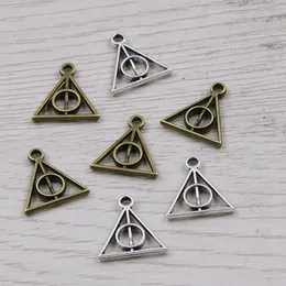 30pcs Charms Hallows Deathly Antique Pendants For DIY Jewelry Bracelet Necklace Making Handmade Craft