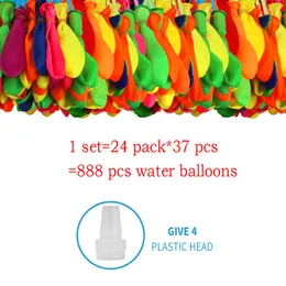 Sand Play Water Fun 444/666 st roliga vattenballonger leksaker Magic Summer Beach Party Outdoor Filling Water Balloon Bombs Toy for Kids Adult Children 230525