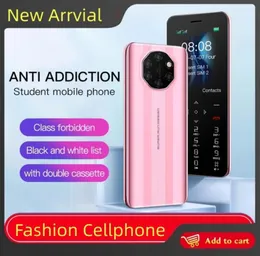 New Unlocked Ultrathin Small Cell phone Mini Dual Sim Card Portable Student Mobile Phone Fashion MP3 FM Flashlight Loud Speaker G3776225