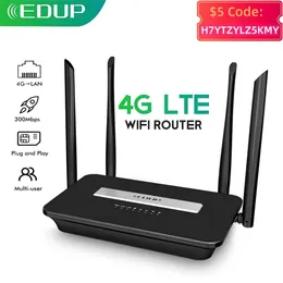 Routers EDUP 4G Router WIFI Router Home hotspot 4G RJ45 WAN LAN WIFI modem Router CPE 4G WIFI router with SIM card slot EDUP Router