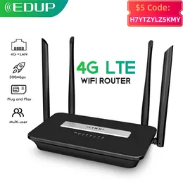 ルーターEdup 4GルーターWifiルーターホームホットスポット4G RJ45 WAN LAN WIFI MODEMルーターCPE 4G WiFiルーターSIMカードスロットエドアップルーター