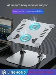 Accessoires Aluminium Alloy Laptop Stand kunnen opvouwen Desktop -koelmonitor Tablet Stand