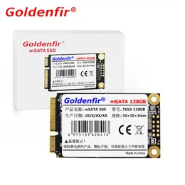 يقود Goldenfir MSATA SSD 32GB 16GB 64GB قرص الحالة الصلبة الداخلية MINI SATA لجهاز الكمبيوتر المحمول للكمبيوتر الشخصي