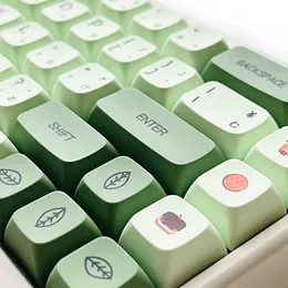 Yeni Matcha Sublimation PBT KEYİ KAYNAKLARI Benzer XDA Profili Kore İngilizce Japonca 124 Anahtar Anahtar Dizüstü Dizüstü Bilgisayar Mekanik Klavye Anahtar Kapağı