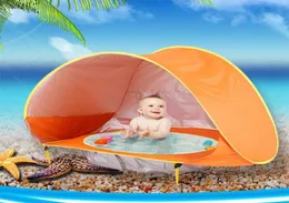 Baby Beach Tent Portable Waterproof Build Sun Awning UVprotecting Tents Kids Outdoor Traveling Sunshade Play House Toys XA213A LJ5169793