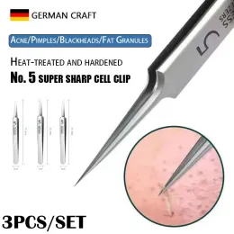 Facial Pore Cleaning Care Tools Ultra Fine Needle Tweezers Blackheads Acne Wart Skin Tag Removal Point Noir Black Head Clip