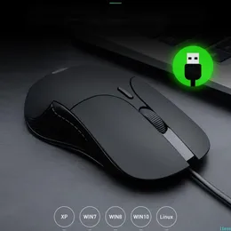 Möss Mus Ergonomiskt komfort Yrke Wired Gaming Mouse 6 Buttons 3600DPI LED Optical USB Computer Mouse Gamer Möss för PC -bärbar dator