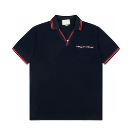 2023 Designer Stripe Polo Shirt T koszule wąż polo pszczoły kwiatowe męskie modne konno luksusowa koszulka nr 06