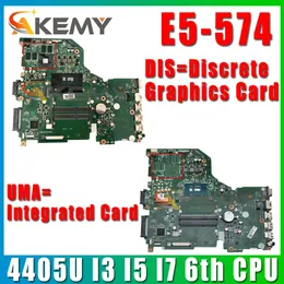 اللوحة الأم الأصلية لـ Acer E5574 المحمول Mostop Mainboard DA0ZRWMB6G0 Motherboard DDR3L مع 4405U I3 I5 I7 6th CPU تم اختبارها بالكامل