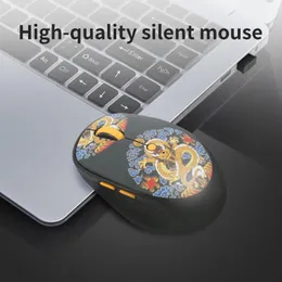 Mouse HUO JI Mouse senza fili 2.4G Mouse USB per computer Mouse silenzioso in stile cinese 2400 DPI Mini mouse ottico Mause silenzioso per PC portatile