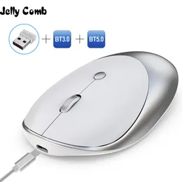 Mouse jelly comb 3.0/5.0 mouse bluetooth sem fio recarregável mouse silencioso mause bluetooth 2.4ghz usb mouse para laptop notebook pc