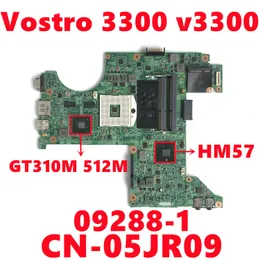 Placa -mãe CN05JR09 05JR09 5JR09 PARA DELL VOSTRO 3300 V3300 Laptop Placa -mãe 092881 Prainboard W/ N11MGE1SA3 DDR3 HM57 Totalmente testado