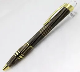 PEN PEN Star Metal Gold Stripe Lattice Ballpoint Pens Supplie و Office Supplie للكتابة 7167102