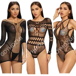50% OFF Ribbon Factory Store Intimate partner Women completely sexy lingerie elastic black mesh hot slide