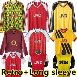 Arsen Retro MAGLIA CALCIO HIGHBURY 2000 01 02 03 04 05 06 07 MAGLIA HOME FOOTBALL PIRES HENRY REYES 1986 88 BERGKAMP 1990 91 92 93 94 1999 ADAMS maniche lunghe