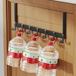 Punch-free Door Hanger Hook Keys Clothes Bag Holder Rack Household Accessories Door Shelf Bathroom Door Robe Holder Stand Hook
