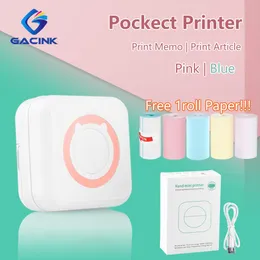 Принтеры Портативный тепловой принтер C15 Pape Photo Cocket Thermal Printer 57 -мм печати беспроводной Bluetooth Android Printers для ребенка