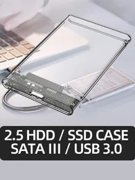 Enclosure heoriady 2.5 Inch HDD Case SATA 3.0 to USB 3.0 5 Gbps 4TB HDD SSD Enclosure Support UASP HD External Hard Disk Box White